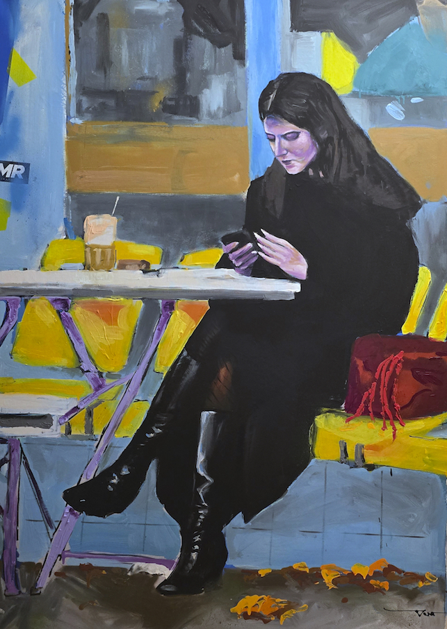 Flyer Sinan Dur - Zwischen Moment und Augenblick Vorderseite